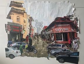 Student proposal via collage form to pedestrianize Commercial Street