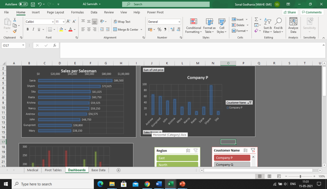 Interactive Data with Microsoft Excel Sheets